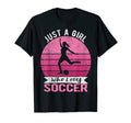 Just Who Loves Soccre Soccer Player T-Shirt - Minimalist Print Men Women