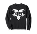 Soccer Heart Number 49 Jersey Sweatshirt - Streetwear Style Men Women