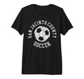 San Jacinto County Soccer Distressed 90S T-Shirt - Graphic Print Men Women
