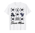 Soccer Mama Bow Soccer Mom Mommy Mothers T-Shirt - Unique Graphic Unisex