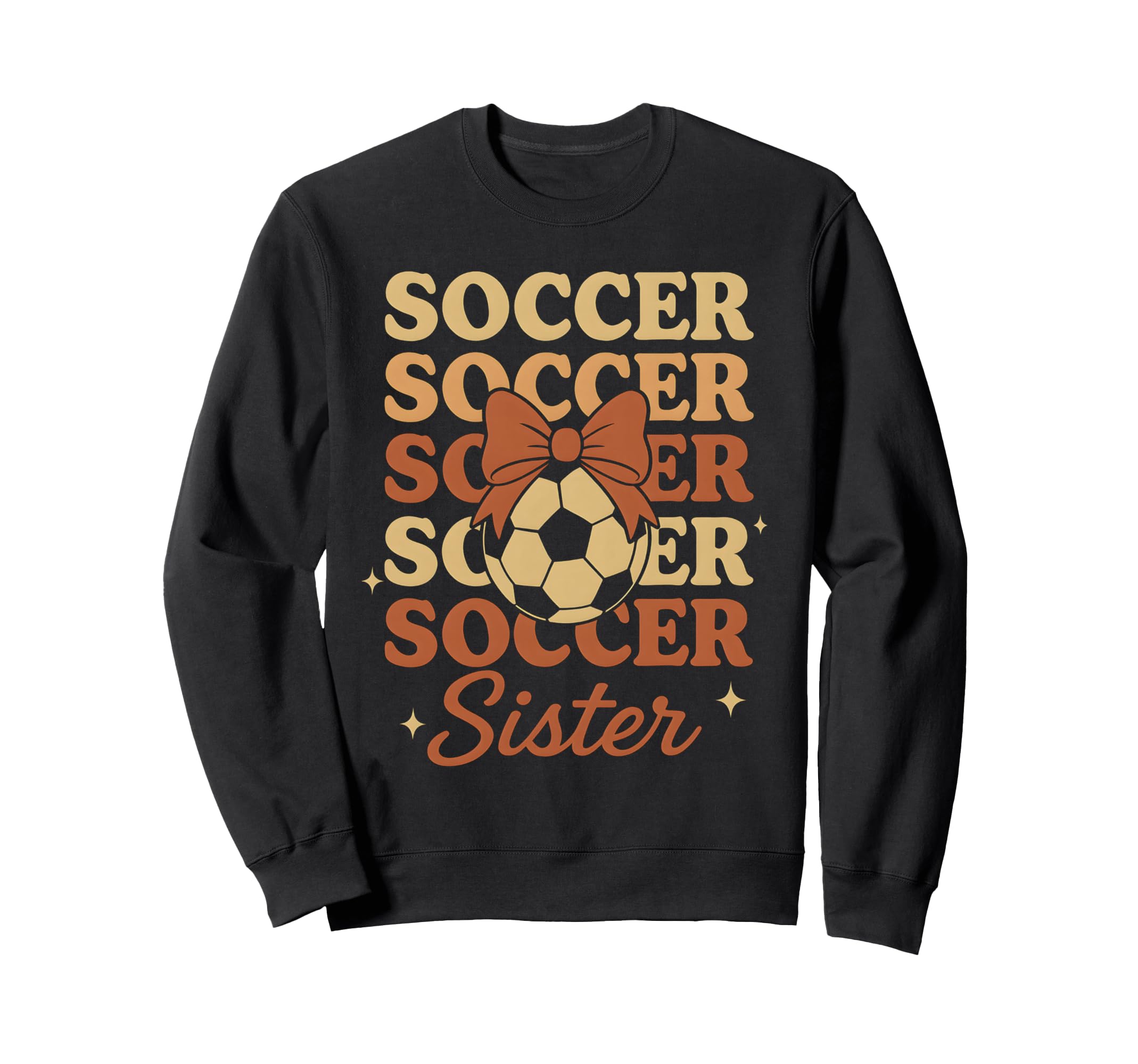 Soccer Coquette Bow Soccer Sister Sweatshirt - Streetwear Style Unisex