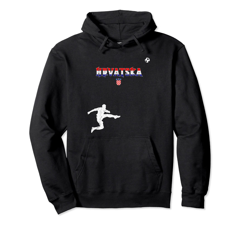 Nogomet Hrvatska Football Soccer Croatia Hoodie - Unique Graphic for Adults