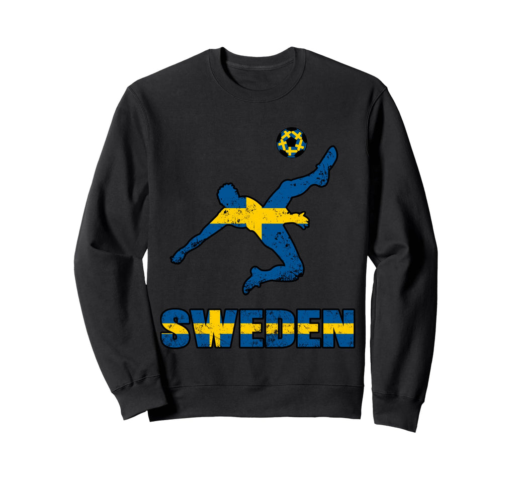 Sweden Football Soccer Game Player Sweatshirt - Trendy Graphic Men Women