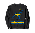 Sweden Football Soccer Game Player Sweatshirt - Trendy Graphic Men Women