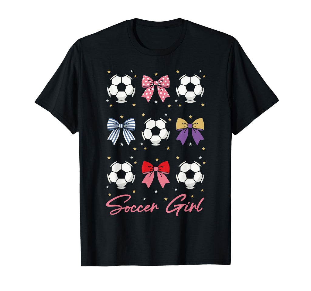 Soccer Bow Soccer T-Shirt - Custom Art Print Men Women