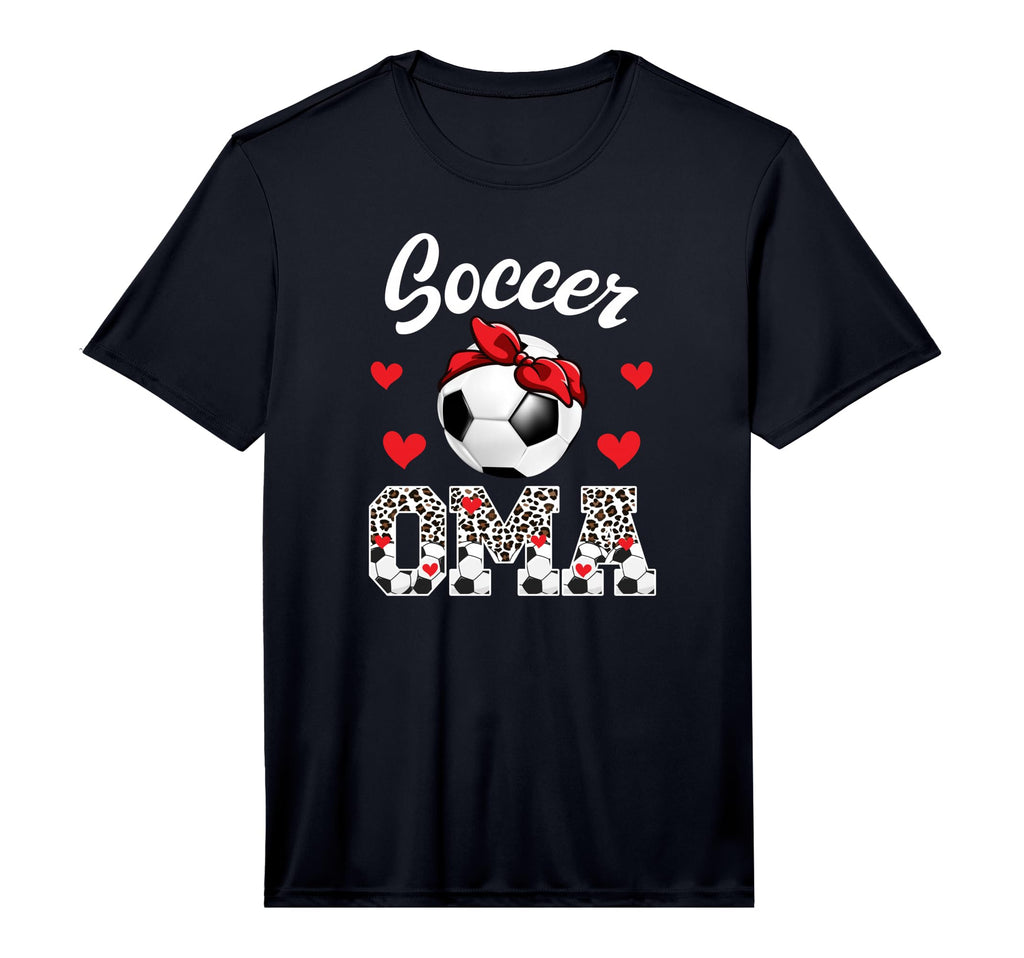Mens Soccer Oma Leopard Grandma Oma T-Shirt - Minimalist Print Unisex
