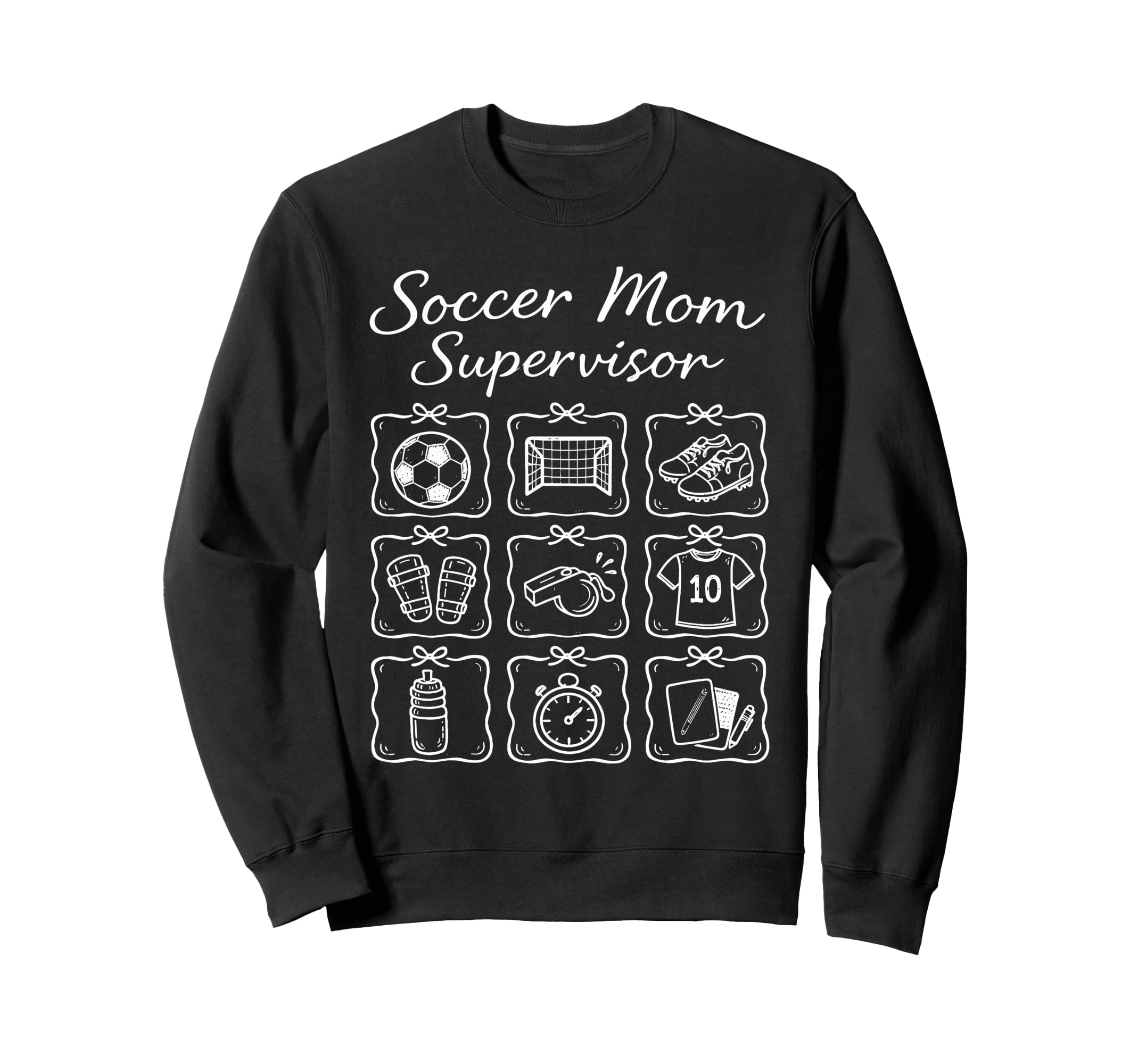 Funny Soccer Mom Supervisor Busy Sweatshirt - Aesthetic Graphic for Adults