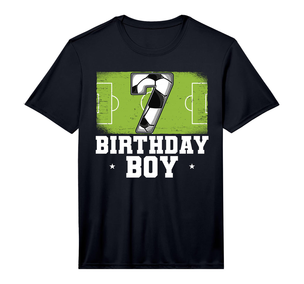 7Th Birthday Soccer Performance T-Shirt - Unique Graphic Men Women