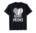 Ball Mimi Grandma Heart Baseball T-Shirt - Streetwear Style Men Women