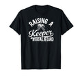 Raising Keeper Hockey Goalie Dad Ice T-Shirt - Unique Graphic Unisex