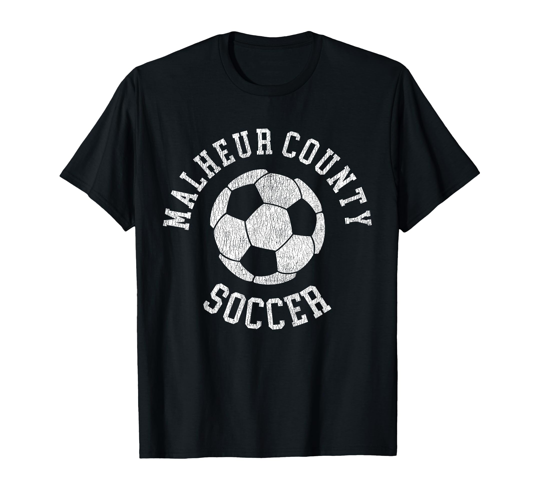Malheur County Soccer Distressed 90S T-Shirt - Custom Art Print Unisex