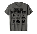 Soccer Things I Do My Spare Time T-Shirt - Custom Art Print for Adults