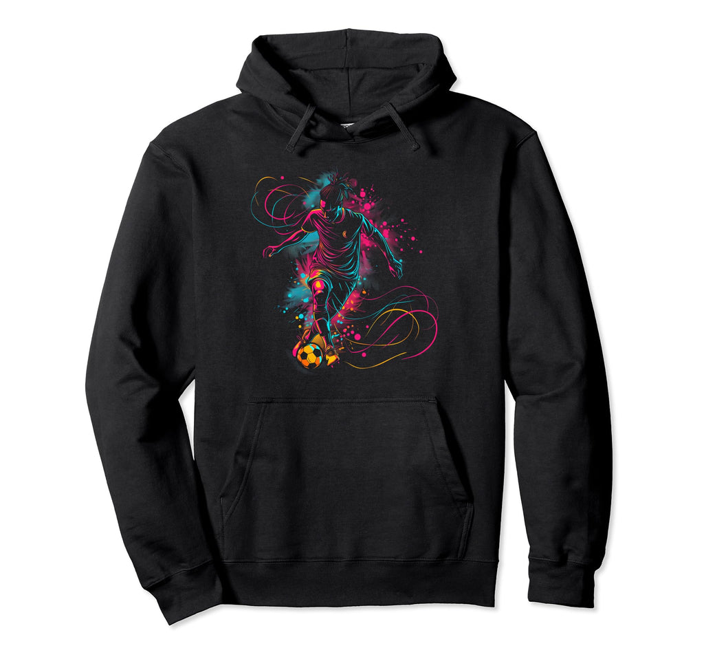Soccer Player Sports Hoodie - Aesthetic Graphic for Adults