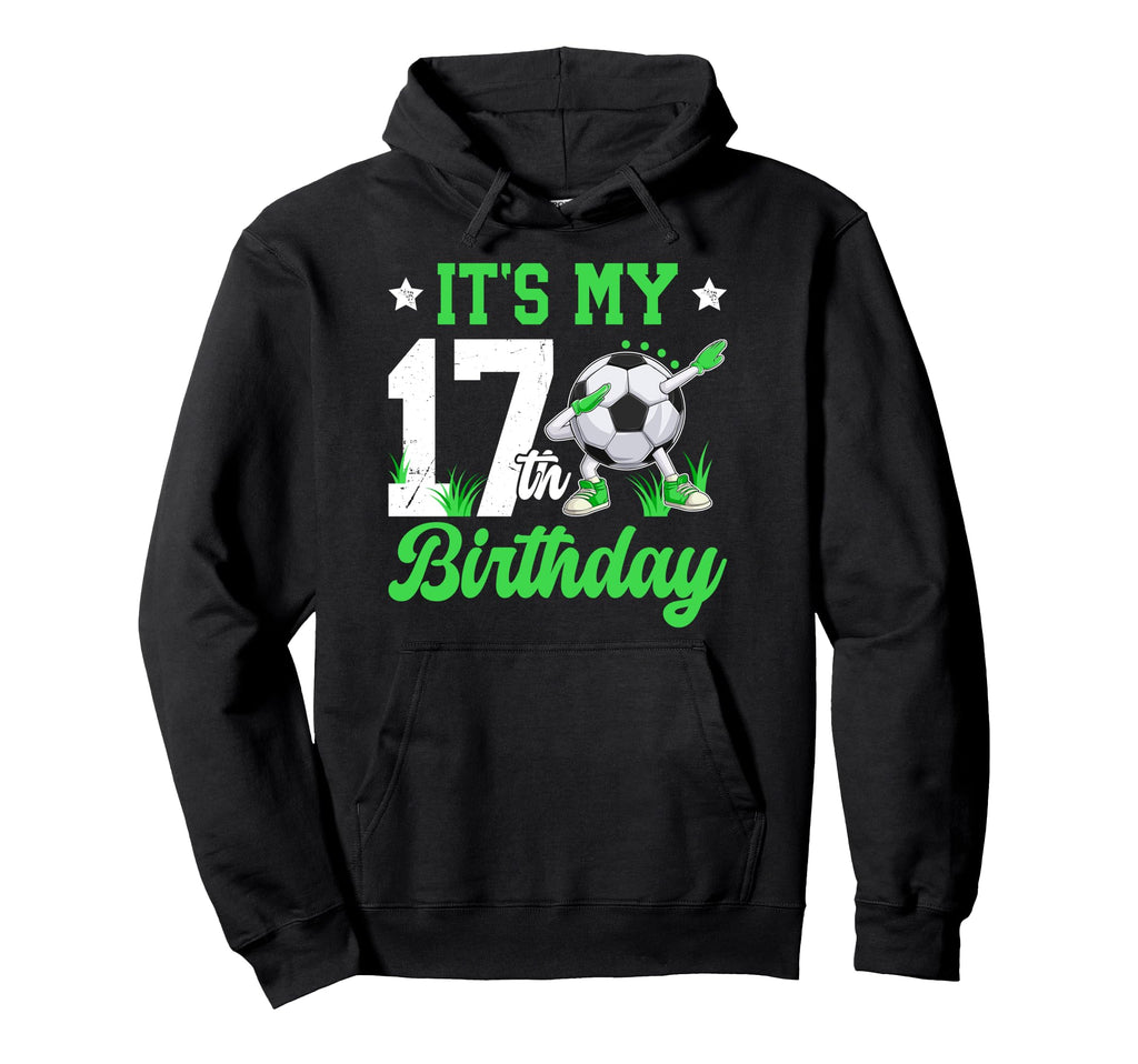 17Th Soccer Birthday Party 17 Year Old Hoodie - Aesthetic Graphic Unisex
