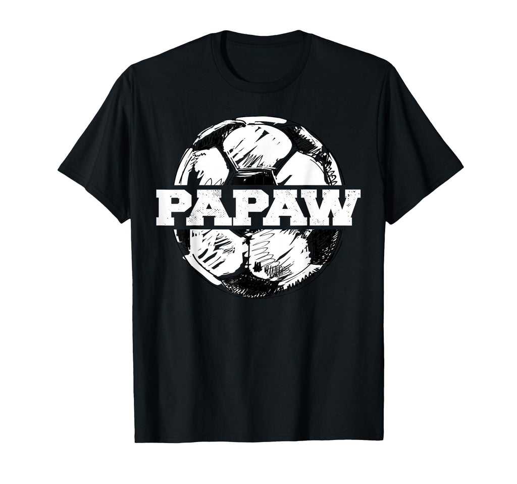 Soccer Papaw Soccer Ball Split Funny T-Shirt - Minimalist Print for Adults