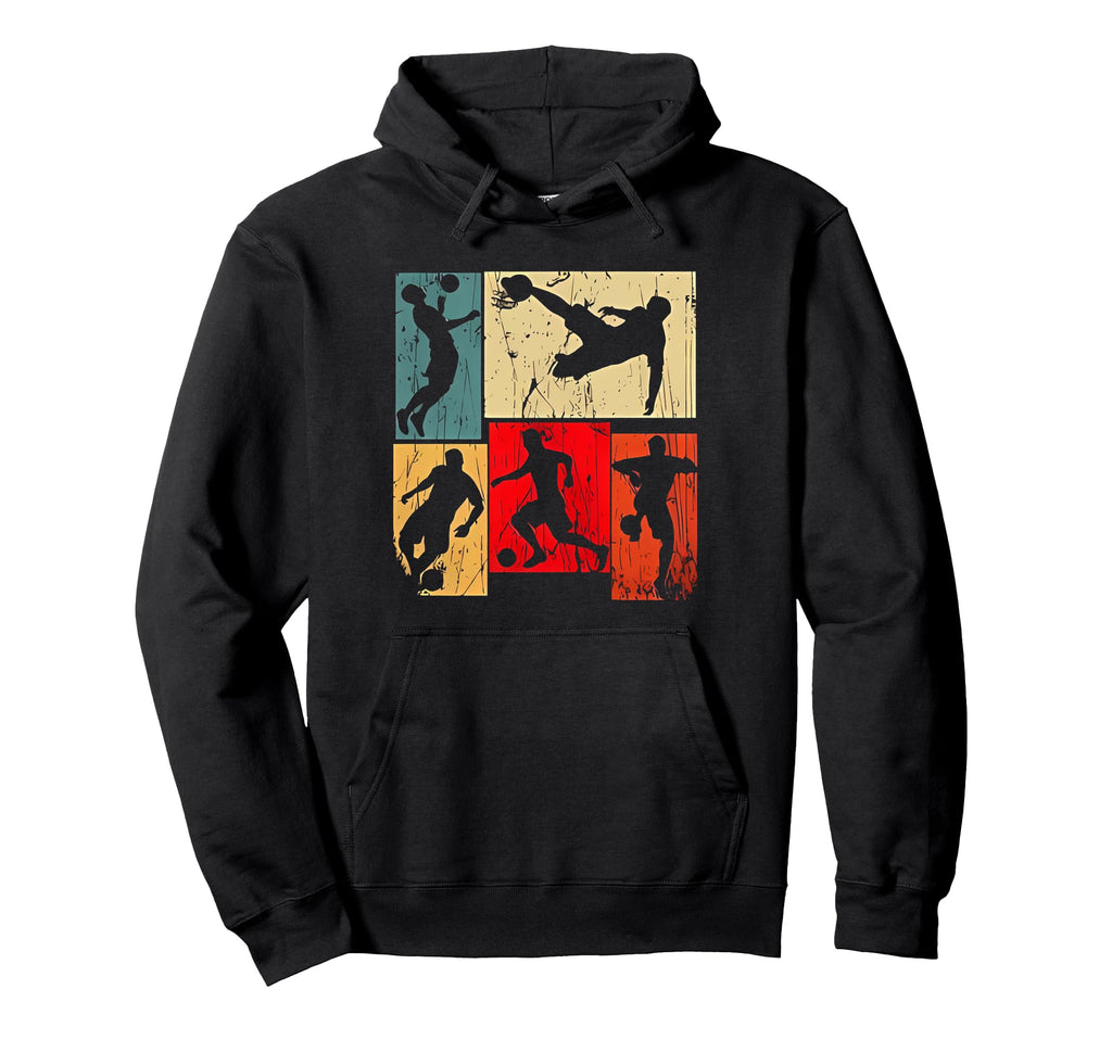 Soccer Player Motives Colored Hoodie - Unique Graphic for Adults