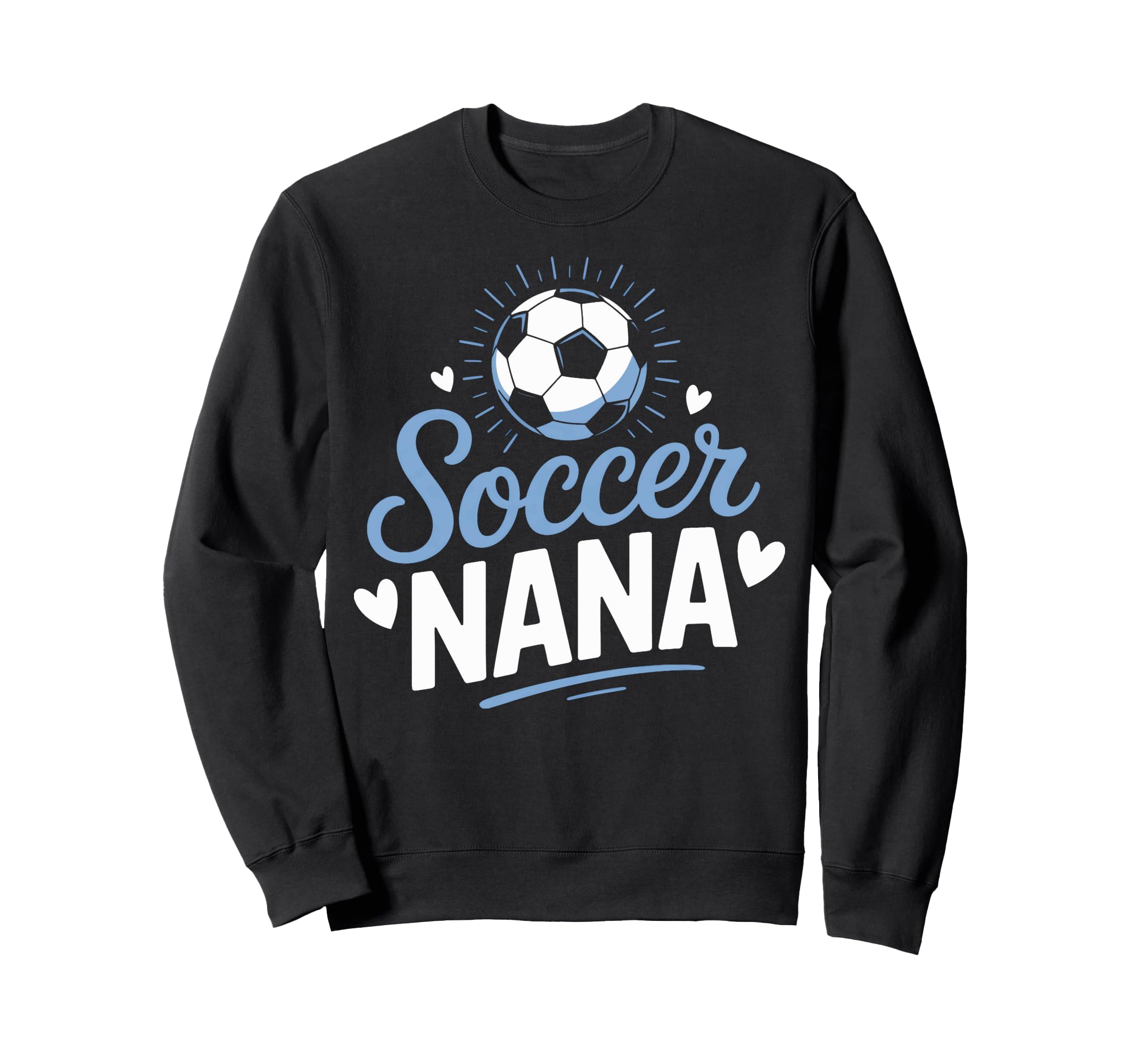 Nana Who Loves Her Soccer Grandkids Sweatshirt - Graphic Print Men Women