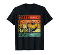 Distressed Soccer Is My Favorite Season T-Shirt - Custom Art Print Unisex