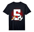 5 Soccer Birthday Player Bday Party T-Shirt - Novelty Apparel Unisex