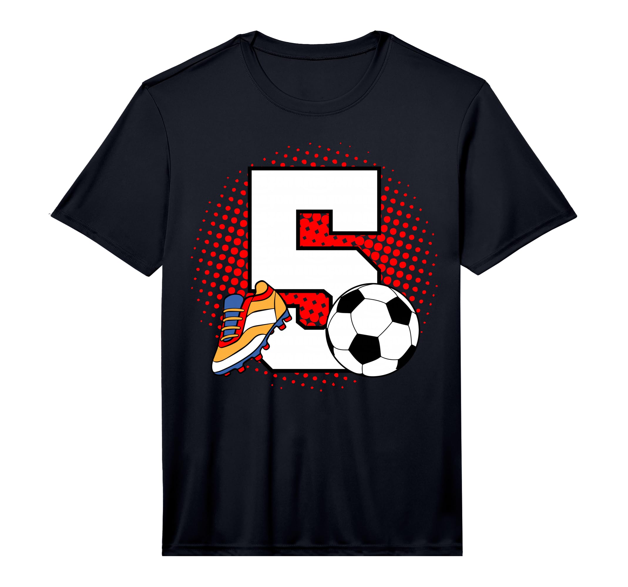 5 Soccer Birthday Player Bday Party T-Shirt - Novelty Apparel Unisex