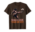 Goals Good Her Womens Soccer T-Shirt - Streetwear Style Men Women