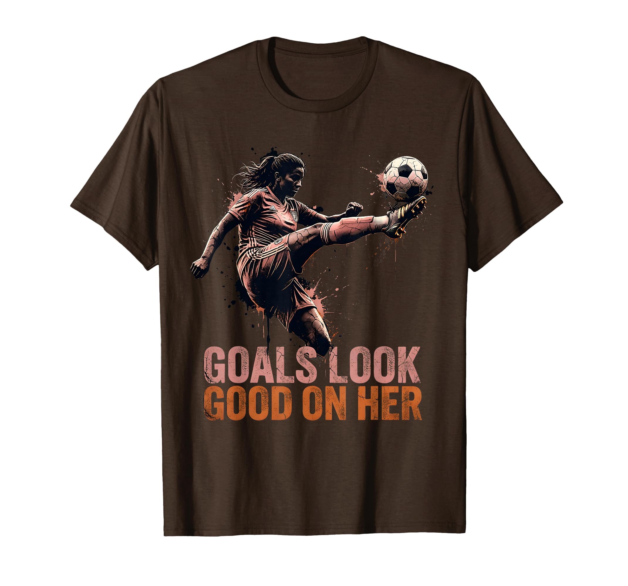 Goals Good Her Womens Soccer T-Shirt - Streetwear Style Men Women
