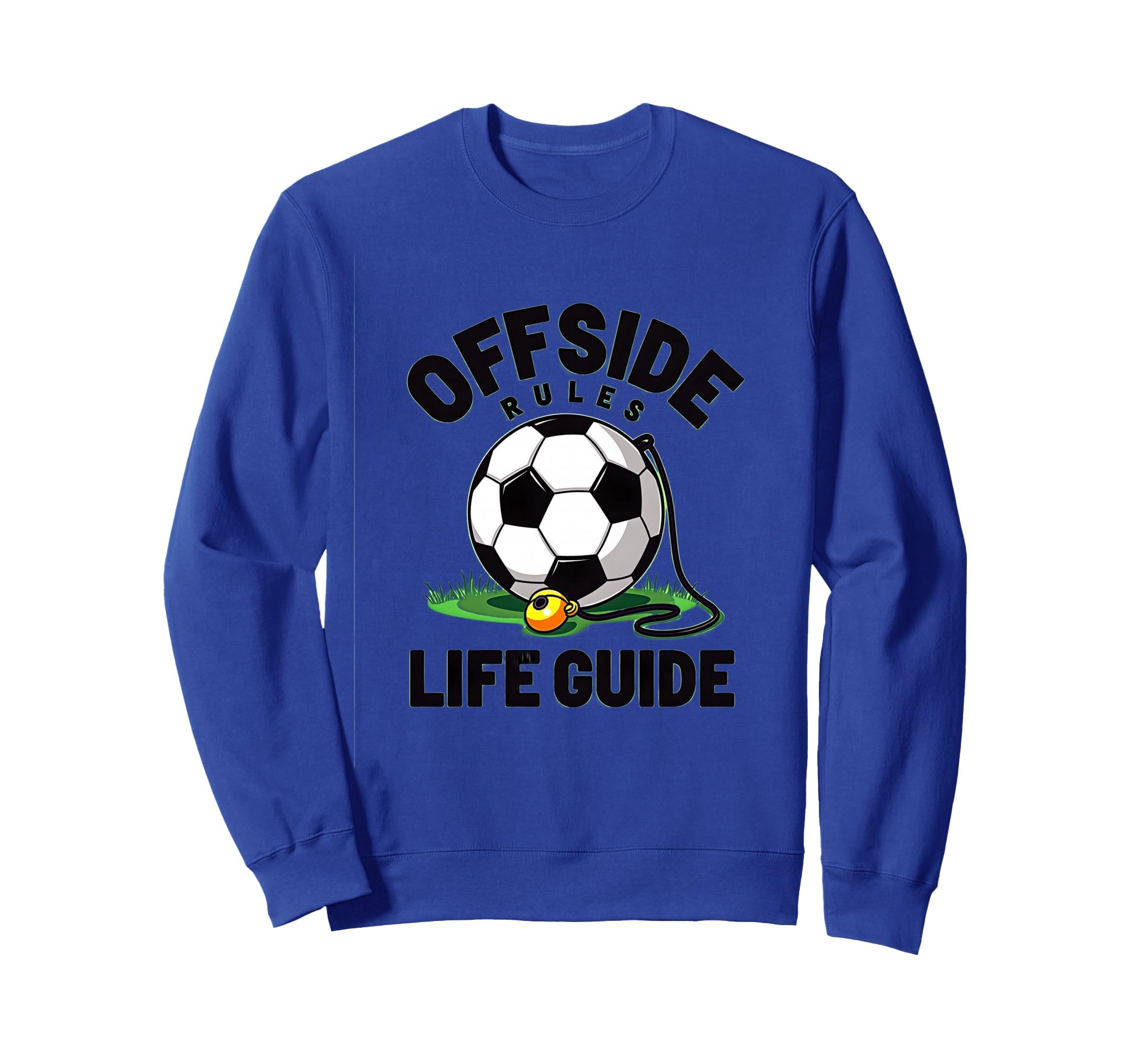 Offside Rules Life Guide Soccer Sweatshirt - Aesthetic Graphic Men Women