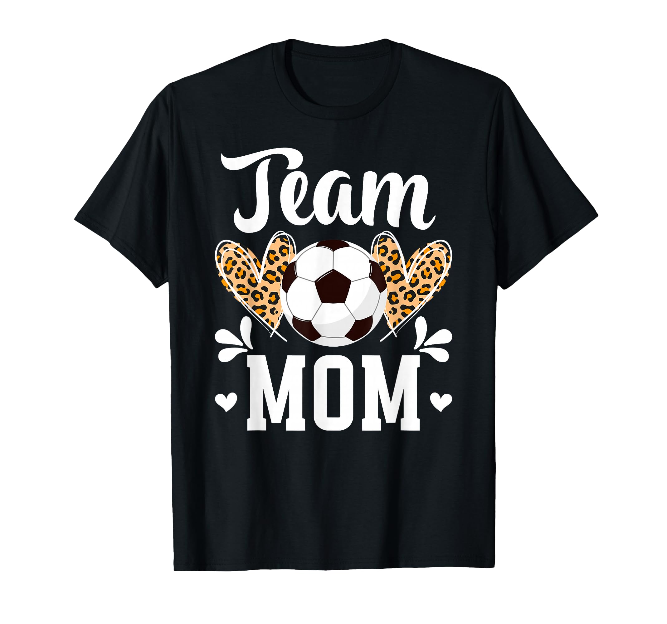 Team Mom Heart Soccer Team Mom Soccer T-Shirt - Novelty Apparel Unisex
