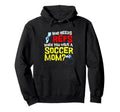 Funny Yelling Soccer Mom Hoodie - Minimalist Print Unisex