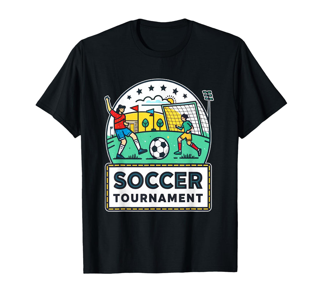 Competitive Sports Soccer Tournament T-Shirt - Minimalist Print Men Women