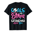 Gender Reveal Goals Or Bows Grandma T-Shirt - Fun Novelty Design Unisex
