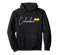 Colombia Heart Pride Colombian Flag Hoodie - Aesthetic Graphic Unisex
