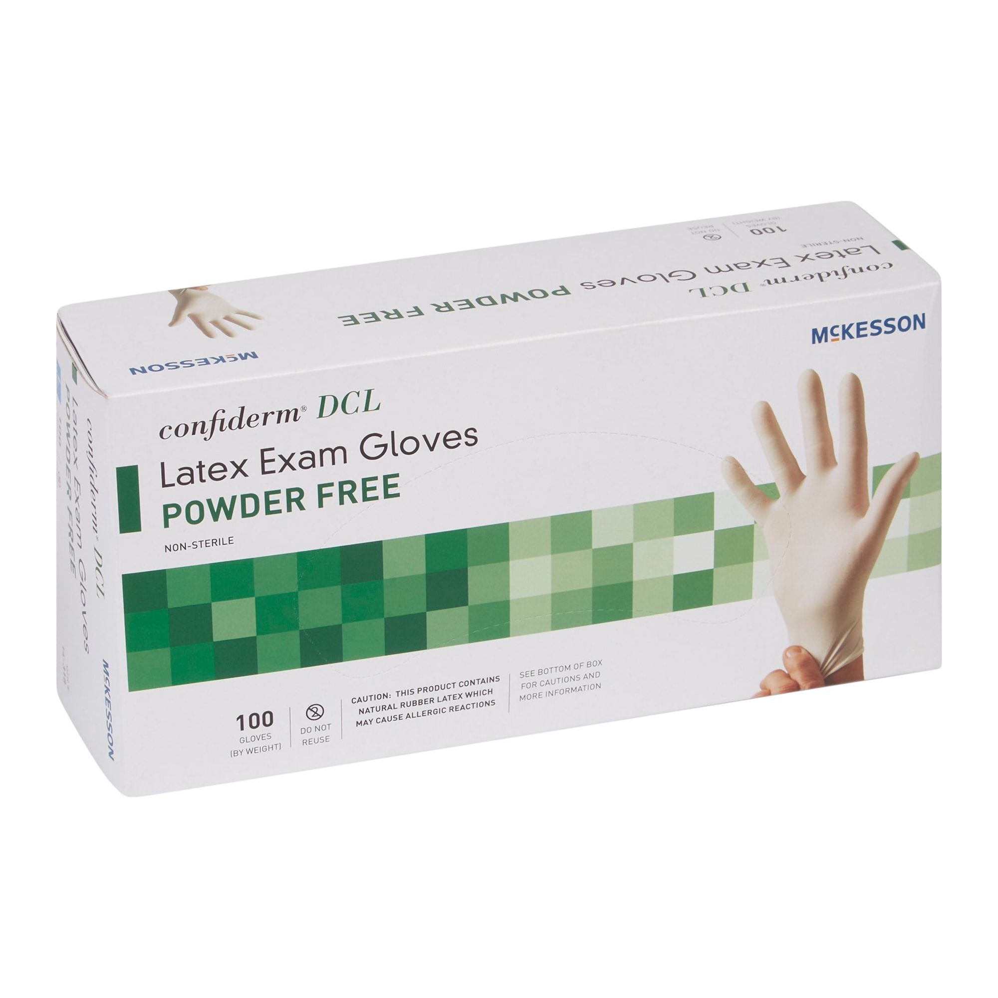 McKesson Confiderm® Latex Exam Glove, Extra Large, Ivory 14-320