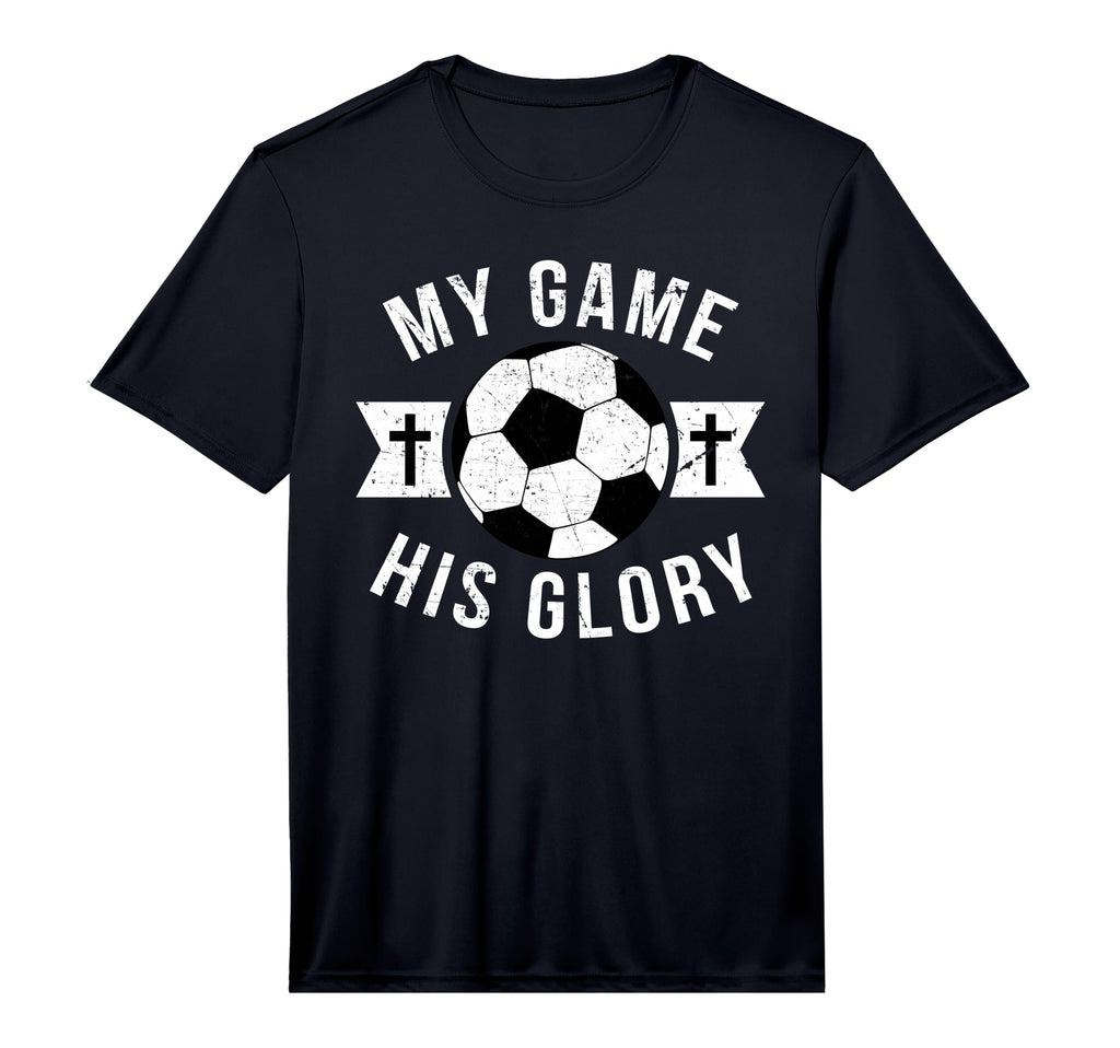 Christian Soccer Gifts Teen Sayings T-Shirt - Novelty Apparel for Adults