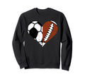 Soccer Football Heart Funny Sweatshirt - Custom Art Print for Adults