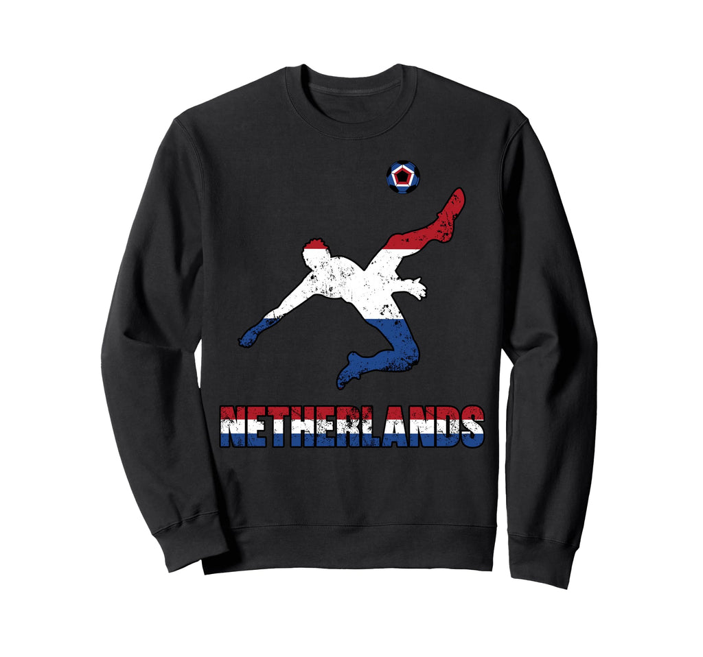 Netherlands Football Soccer Game Player Sweatshirt - Graphic Print Unisex