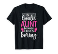 Funny Soccer Goalie Aunt Soccer T-Shirt - Minimalist Print Unisex