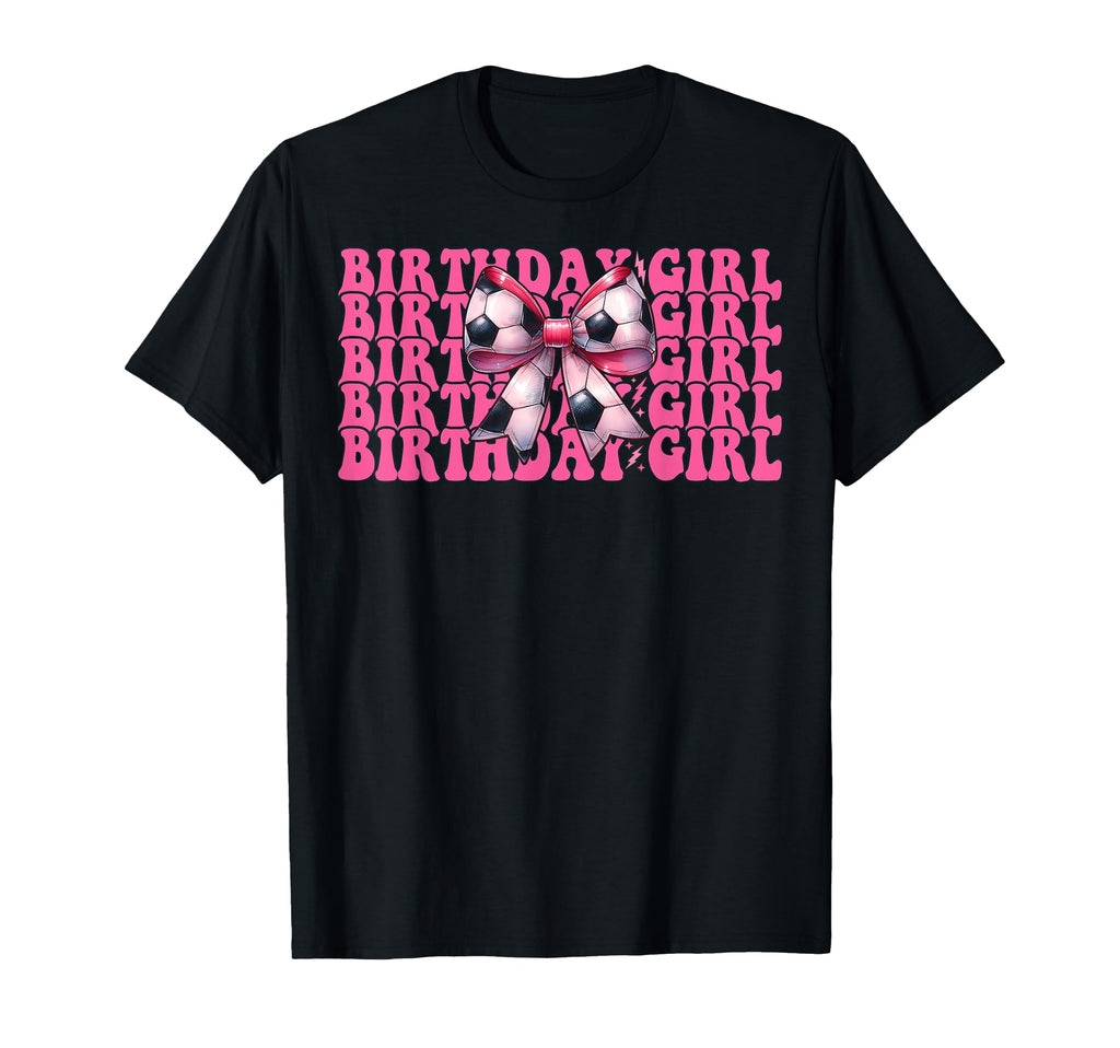 Birthday Soccer Soccer Mom Mama Coquette T-Shirt - Trendy Graphic Unisex