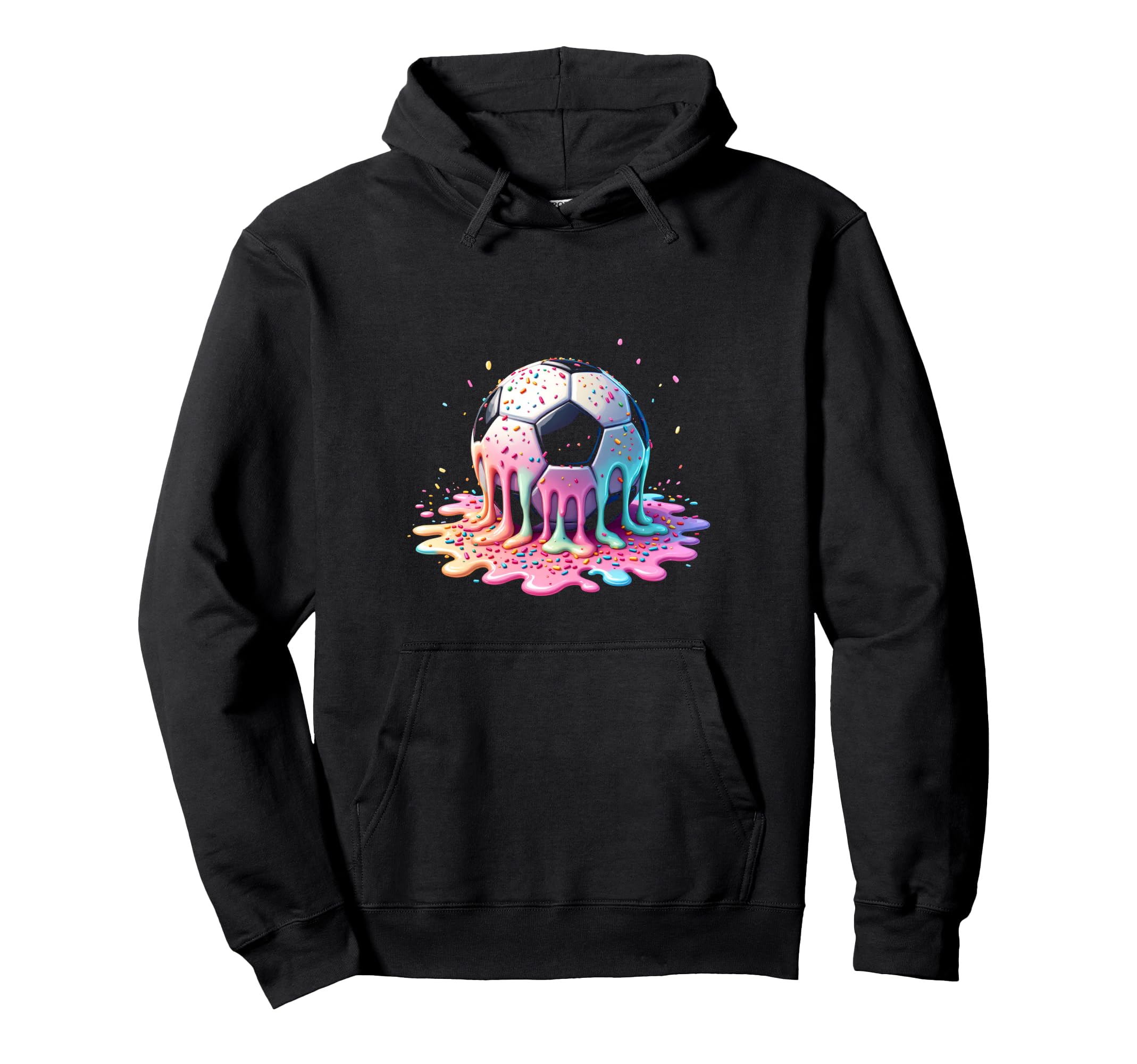 Melting Soccer Ball Hoodie - Streetwear Style Unisex