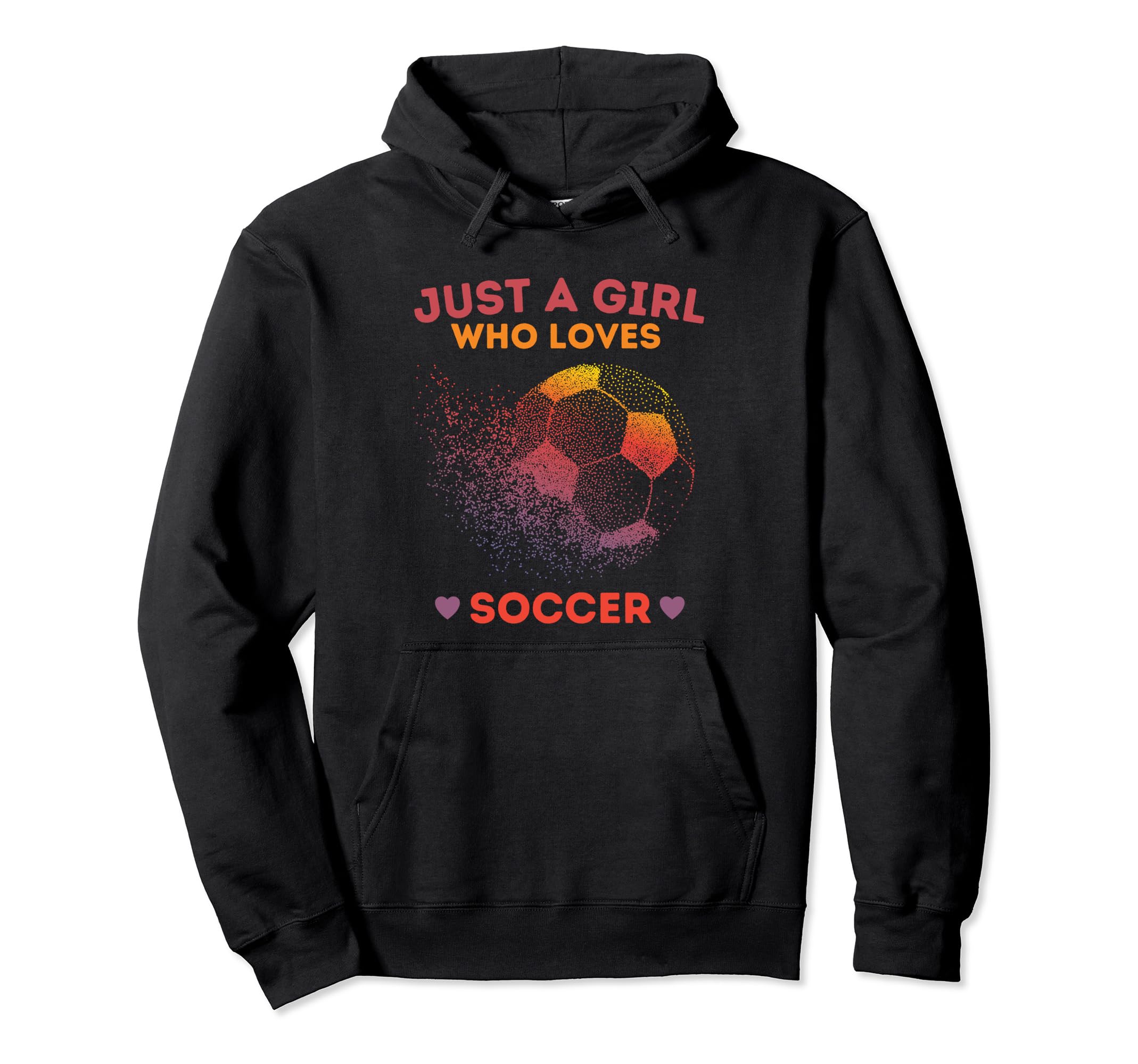 Just Who Loves Soccer Hoodie - Minimalist Print for Adults