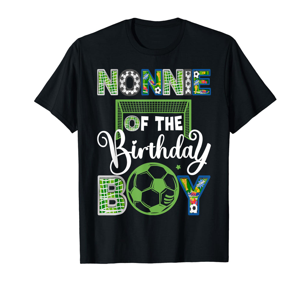 Nonnie Birthday Soccer Baller Birthday T-Shirt - Unique Graphic Unisex