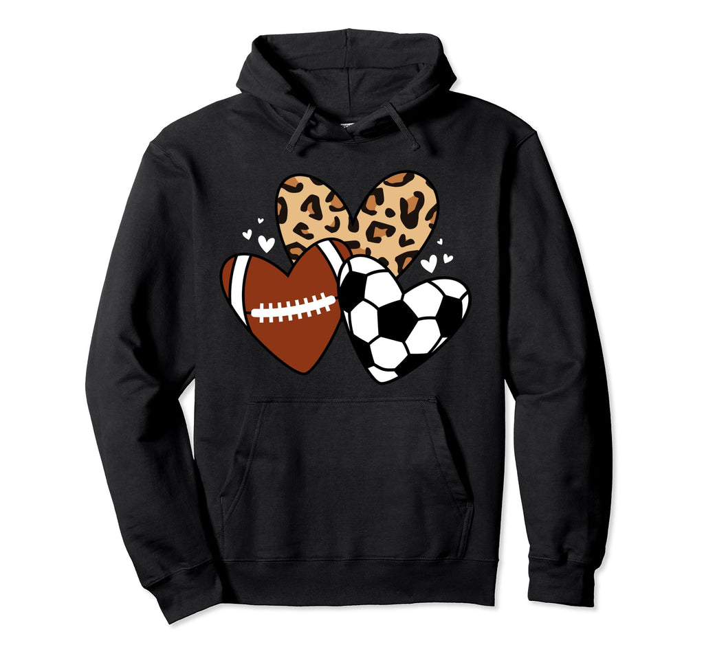Soccer Football Heart Funny Soccer Hoodie - Novelty Apparel Unisex