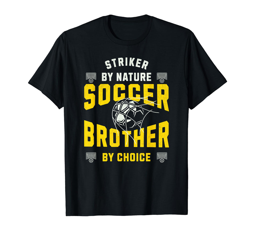 Striker Nature Soccer Player Brother T-Shirt - Unique Graphic Men Women