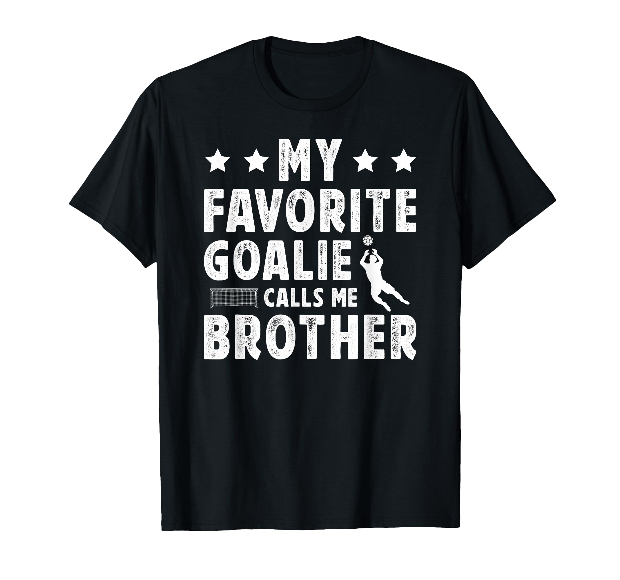 Proud Soccer Goalie Brother Soccer T-Shirt - Fun Novelty Design for Adults