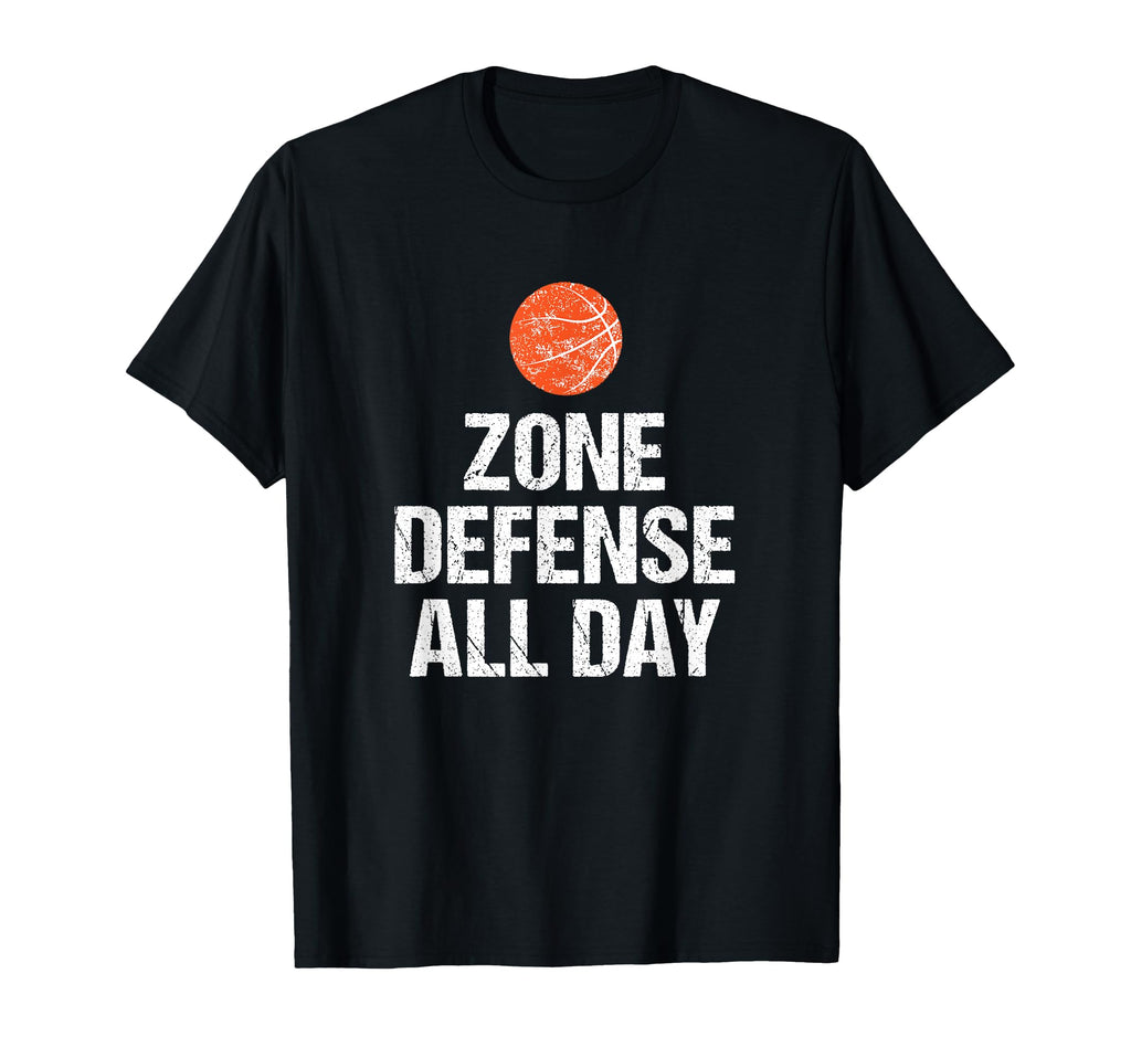 Funny Basketball Coach Gift Zone T-Shirt - Minimalist Print for Adults
