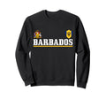 Barbados Heart Pride Soccer Sports Sweatshirt - Custom Art Print Men Women