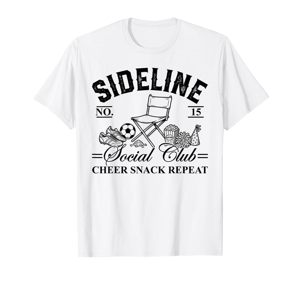 Funny Sideline Social Club T-Shirt - Casual Everyday Wear for Adults