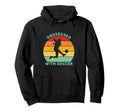 Sunset Soccer Silhouette Obsessed Soccer Hoodie - Aesthetic Graphic Unisex