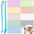 200 Pcs Dog Toothbrush, Pet Double Sided Brushing Kit Long Handle Soft Bristles Dogs Tooth Brush for Small to Large Dog, Cat, Puppy & Kitten, 10 Colors