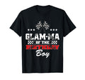 Glam Ma Birthday Soccer Party Family T-Shirt - Minimalist Print Men Women